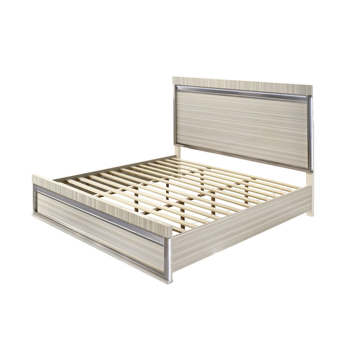 Leonor - Bed With LED Headboard And Footboard