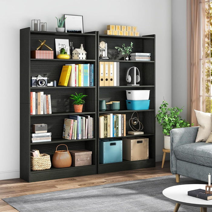 Library Bookshelf With Storage For Living Room