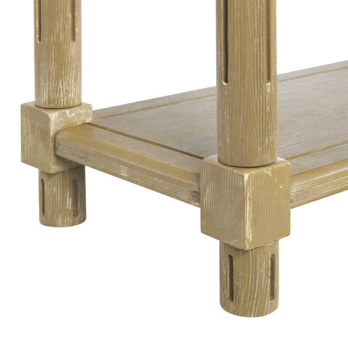 Narrow Side End Tables With Shelf (Set of 2)