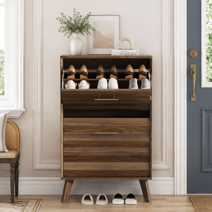 Flip Top Shoe Cabinet