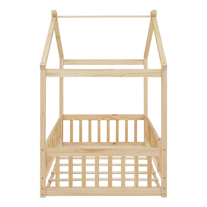 Bed House Bed Frame With Fence