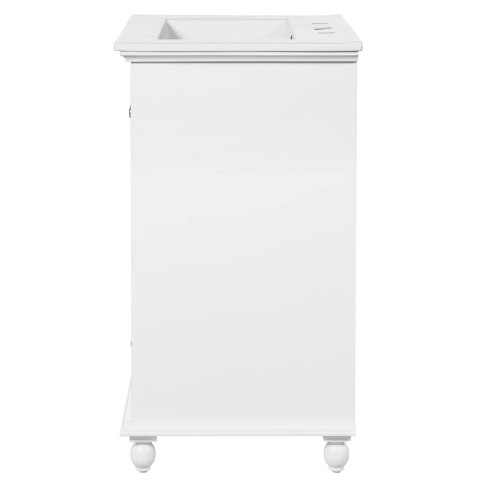 Modern Bathroom Vanity With Sink, Cabinet With Drawer And Dividers, Rectangular Storage Unit