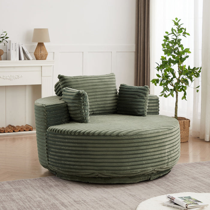 Swivel Chair With 360° Rotation For Living Room