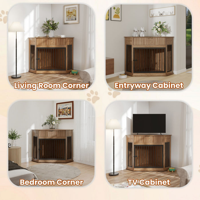 Corner Dog Crate