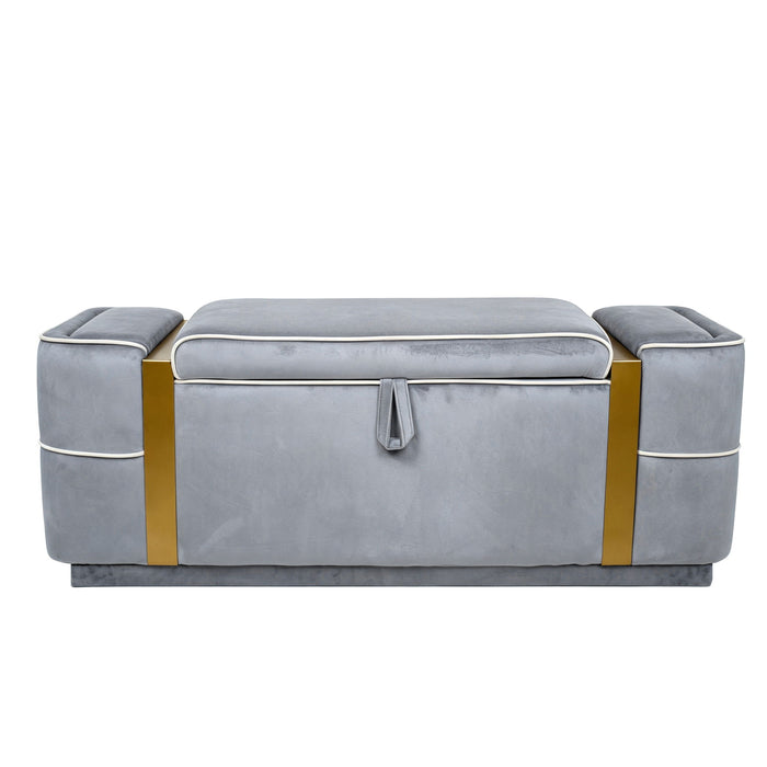 Storage Bench Upholstered Ottoman Bed End Bench With Lift Top Storage