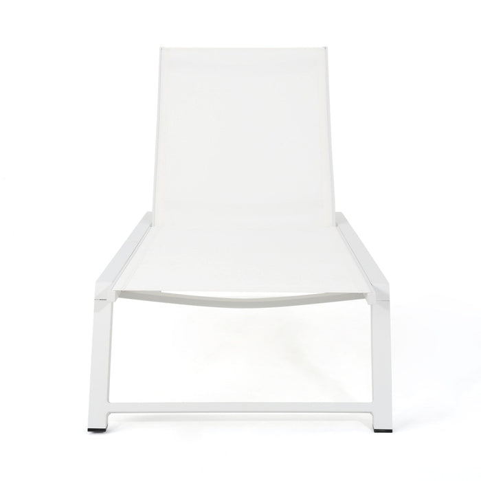 Myers - Modern Chaise Lounge Set With Adjustable Mesh Back