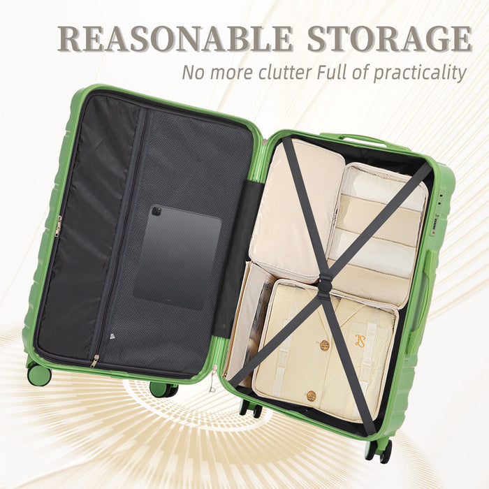 Tourist 3 Piece Luggage Set, Combination Lock, Durable Hard Shell With 360° Silent Wheels