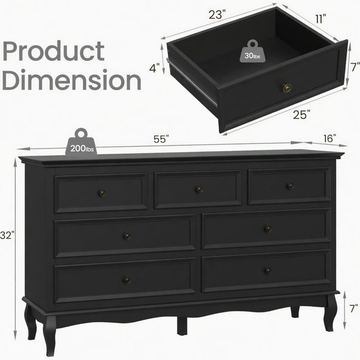 7 Drawer Dresser