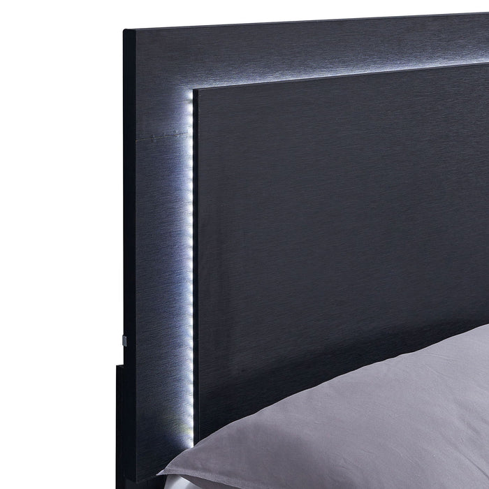 Jeremiah - LED Panel Bed With Touch Controlled Lighting