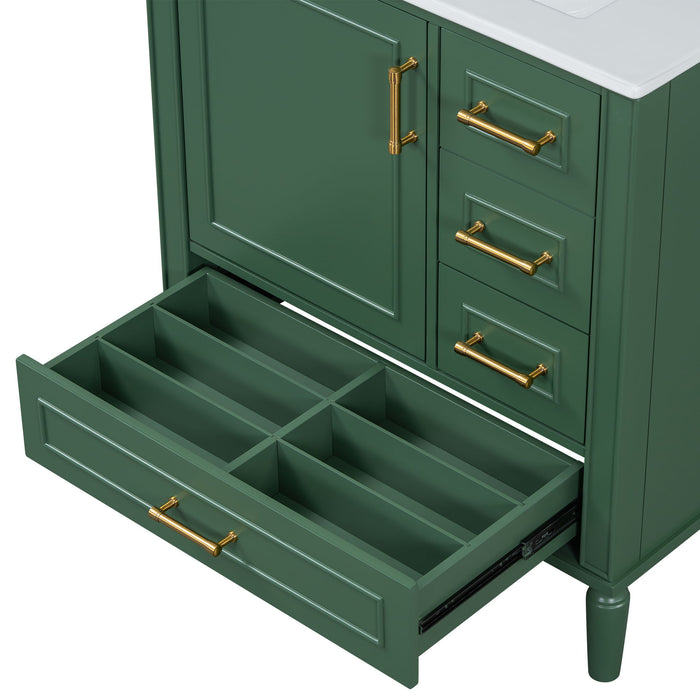 Traditional Bathroom Vanity Set With Soft Close Doors