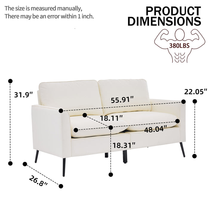 Upholstered Sofa Loveseat For Living Room