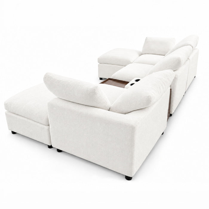 Modular Cloud Couch With Storage Console