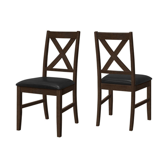 Dining Chair Side, Upholstered For Dining Room, Transitional (Set of 2)