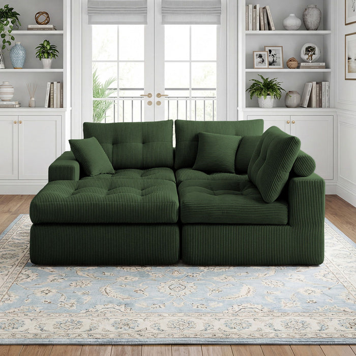 Corner Chaise L-Shaped Sectional Sofa Bed