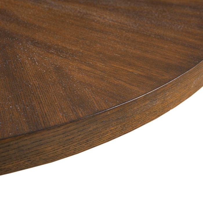 Round Coffee Table With Solid Veneer Top