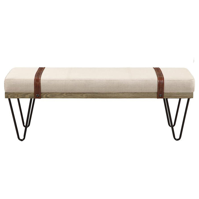 Karis - Upholstered Accent Bench - Beige