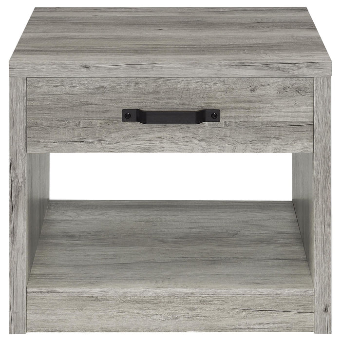 Nuberg - 1 Drawer Table - Gray