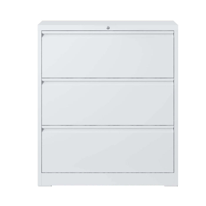 Lateral File Cabinet, Locking Heavy Duty, Anti-Tip Safety Interlock, Vertical Storage For Letter/Legal/A4 Files