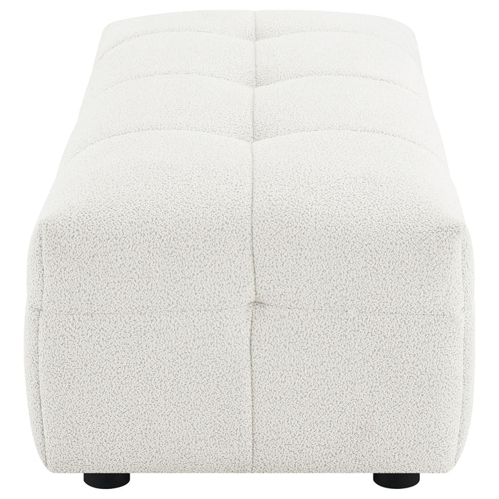 Sooke - Rectangular Ottoman - Off White