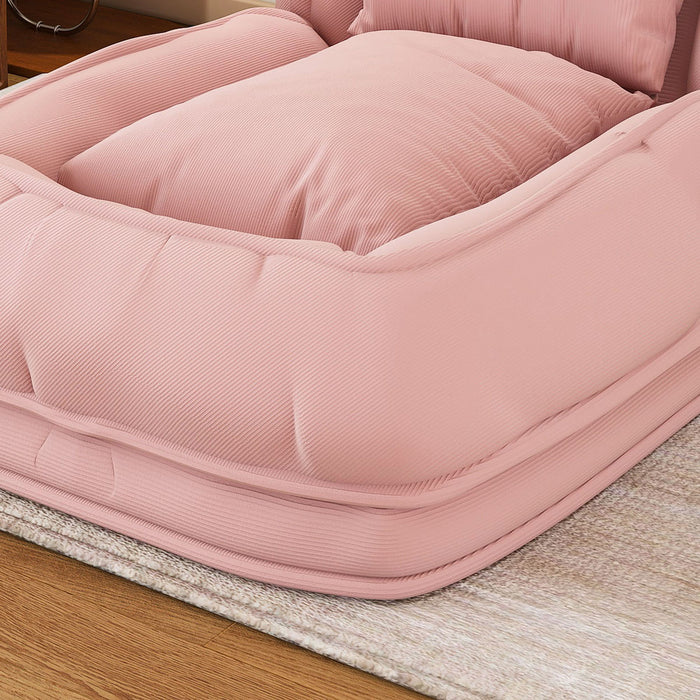 Upholstered Foldable Lazy Sofa Bed For Adults And Pets