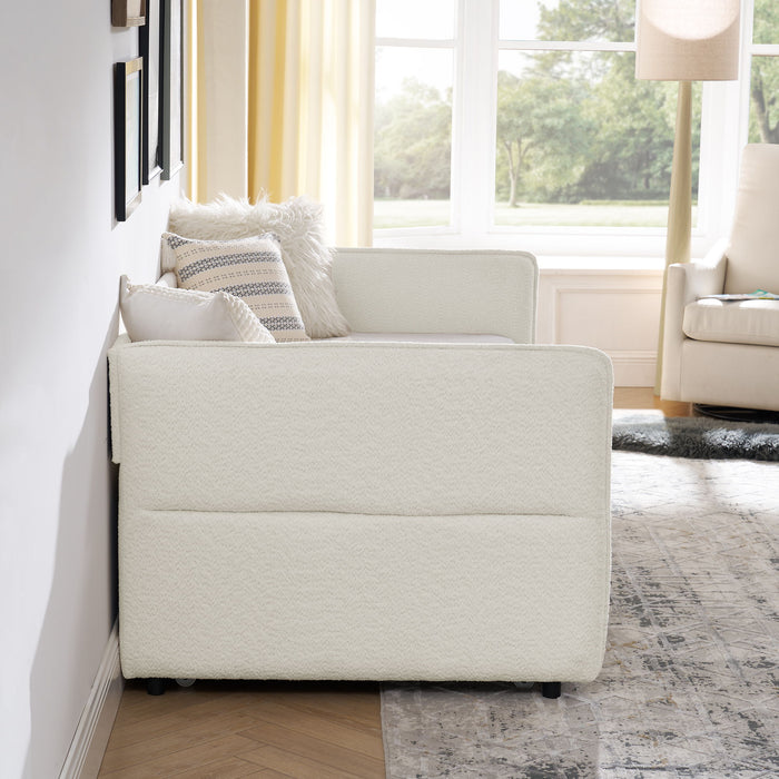 Upholstered Daybed With Pop Up Trundle