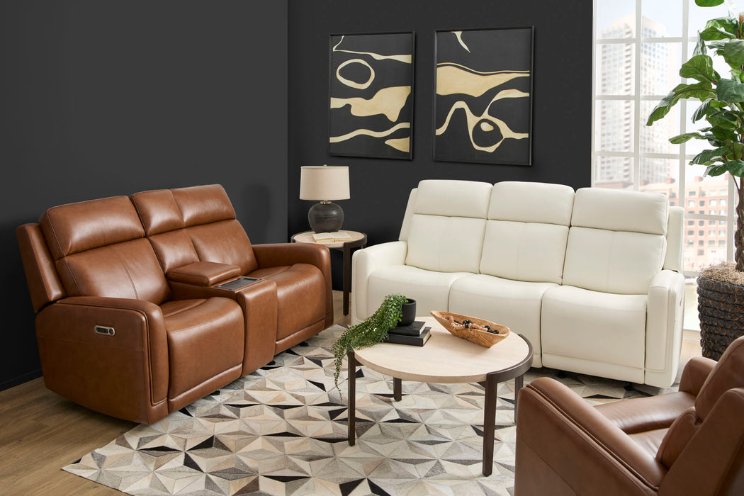 Alister - Power Gliding Loveseat With Console, Power Headrests & Lumbar