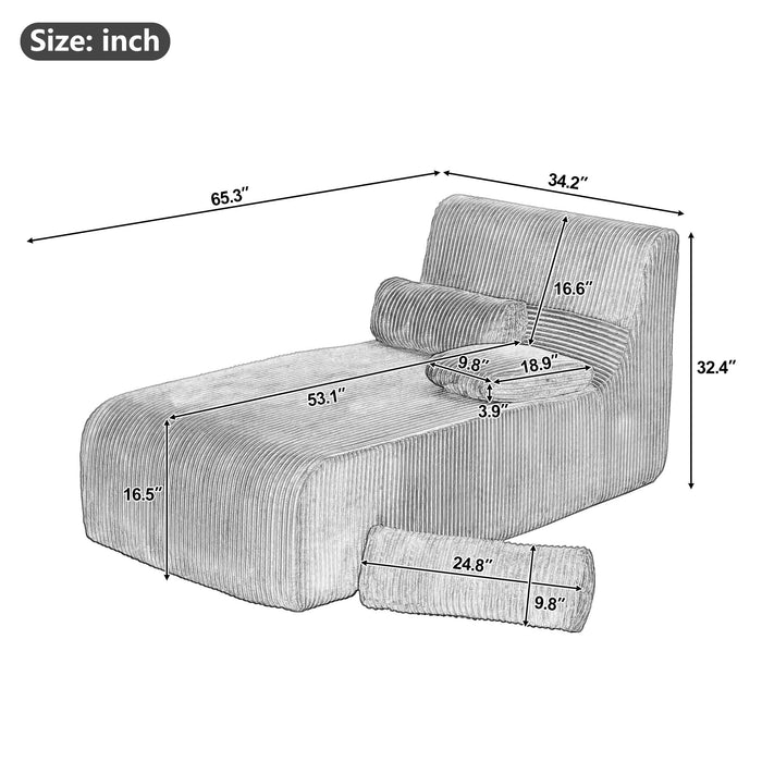 Modern Chaise With Ergonomic Design