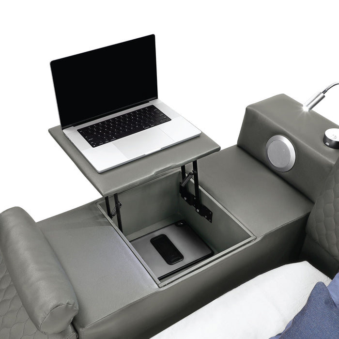 Zoya - Smart Multifunctional Bed, Built In Bluetooth Speakers, USB Charging