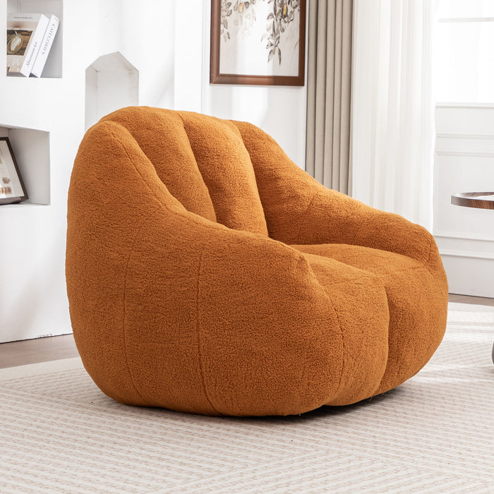 Comfy Bean Bag Chair With Memory Foam Filler, Tufted Soft