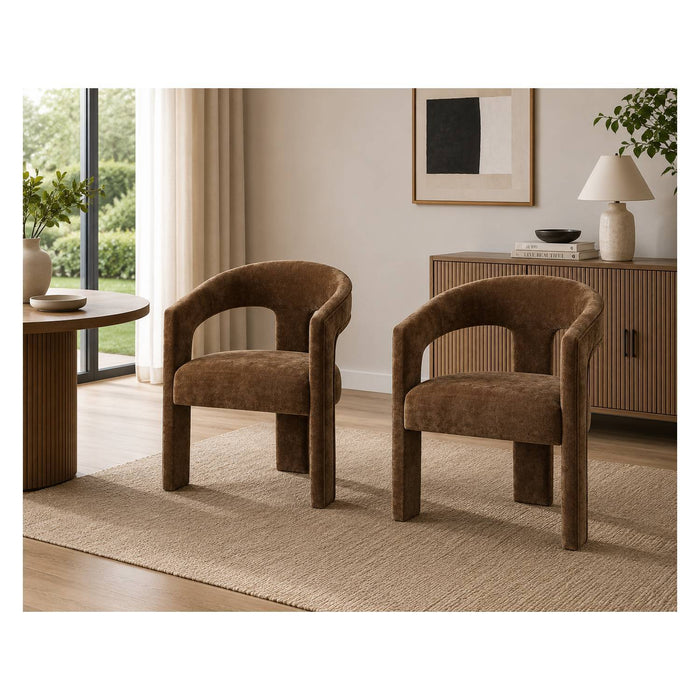 Leonardo - Arm Chair (Set of 2) - Brown