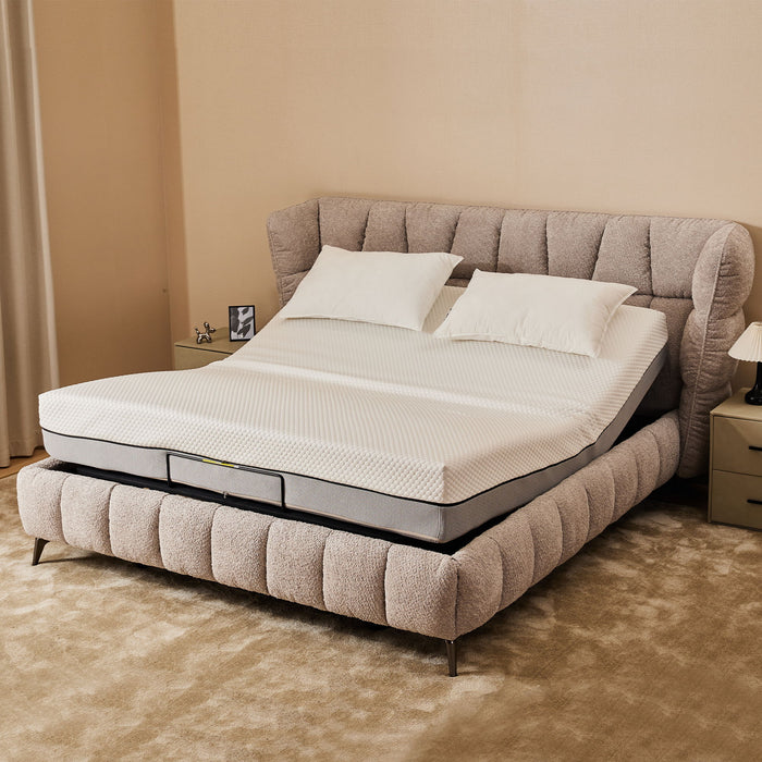 Adjustable Bed Base Frame With Head And Foot Incline And Wireless Remote