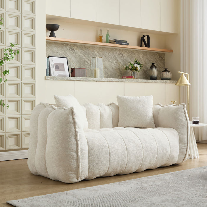 Cozy Beanbag Chair With High Resilience Foam Core For 2