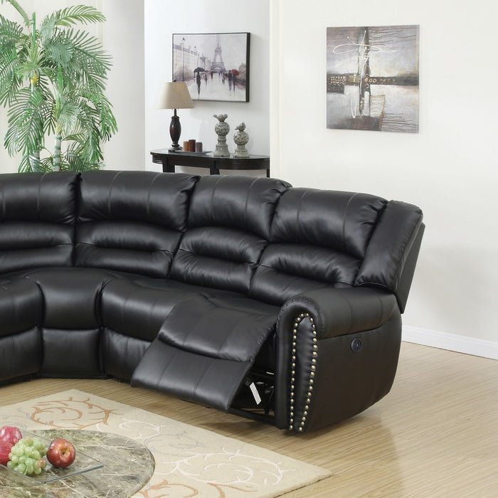 Reclining Sectional Sofa With Console