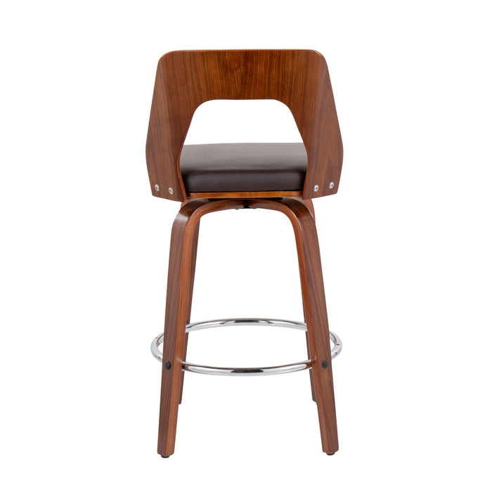 Trilogy - Mid Century Modern Counter Stool (Set of 2)