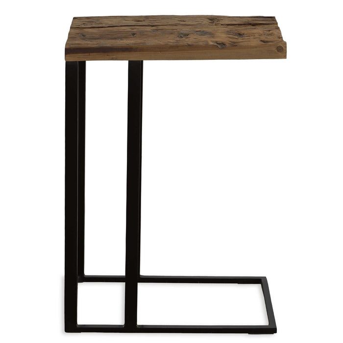 Union - Reclaimed Wood Accent Table - Dark Brown
