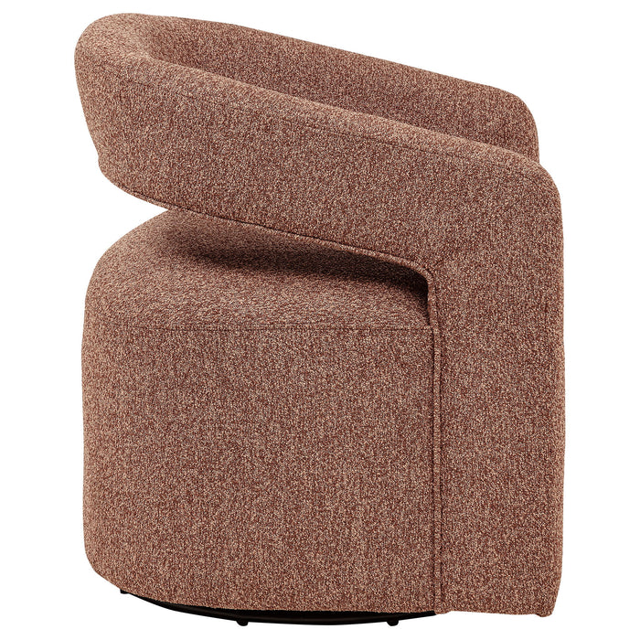 Brillia - Swivel Accent Chair - Burgundy