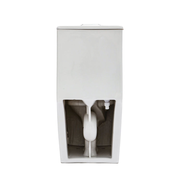 1 Piece Toilet For Bathroom, Dual Flush 1.24 / 1.6 Gpf, Soft Closing Seat - White