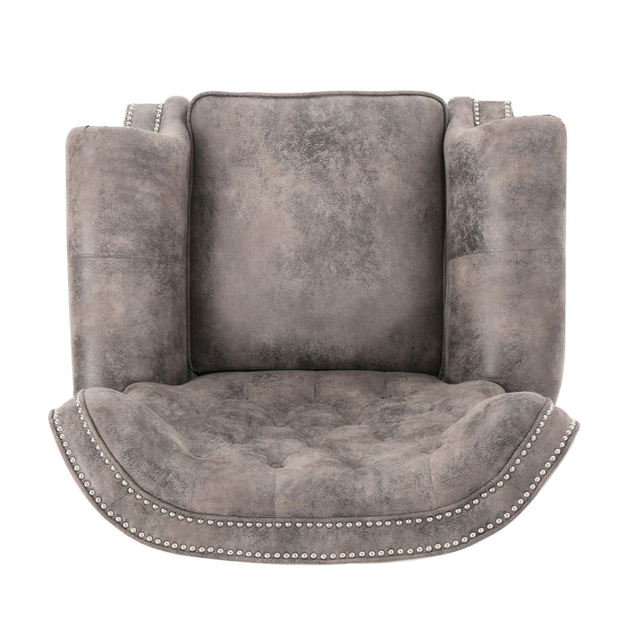 Modern Manual Push Back Recliner Chair