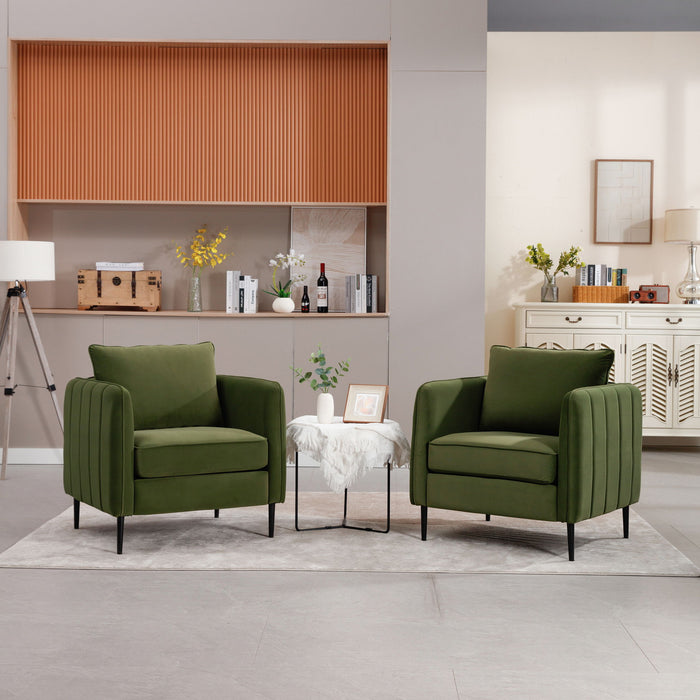 Accent Chair With Pillow For Living Room