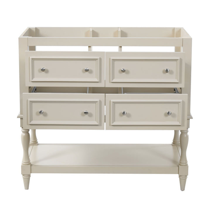 Modern Bathroom Vanity Cabinet With 4 Drawers