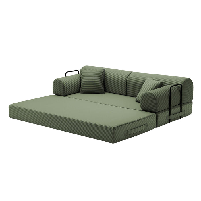 Convertible Sleeper Sofa Bed, Floor Lounge Couch For Living Room