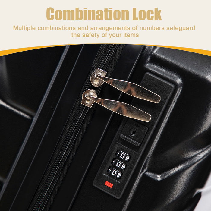 Hard Shell Travel Luggage With Scratch Resistant Surface