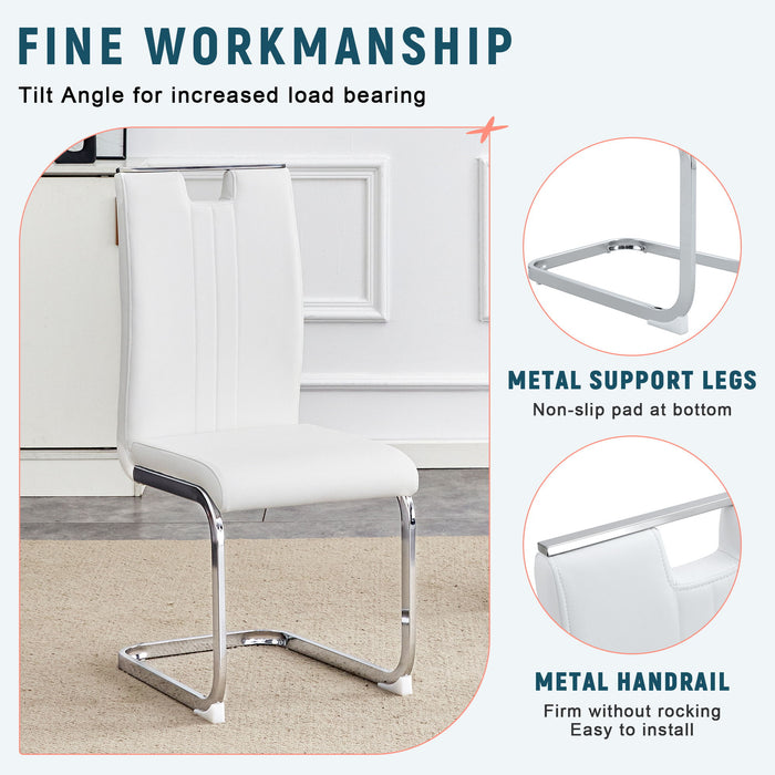 Bow Shaped Chairs, Ergonomic Design, Non Slip Base