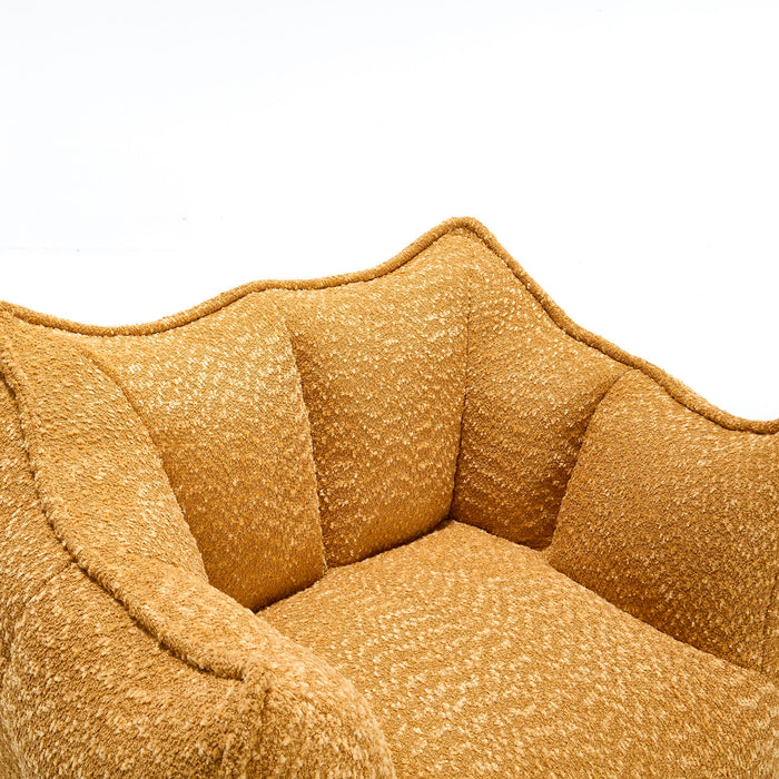Comfortable Chenille Sofa Chairs With Highly Resilient Foam For Living Rooms And Bedrooms