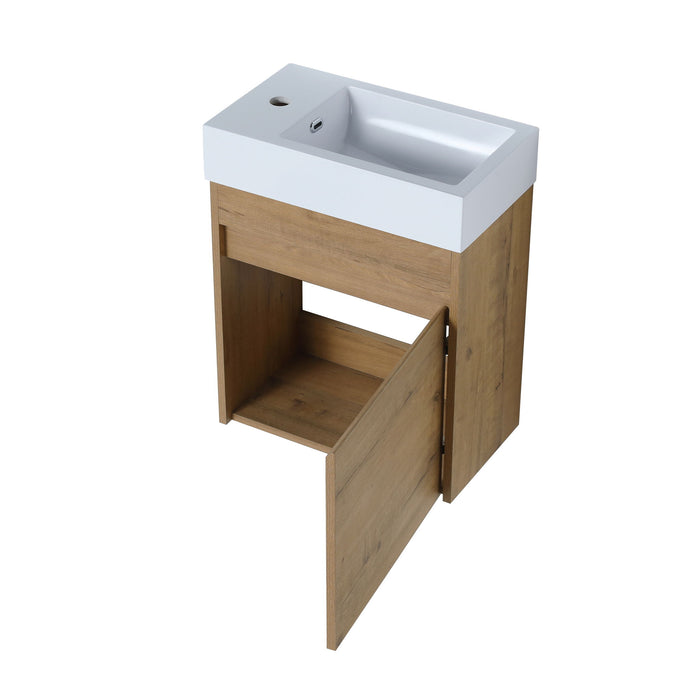 Sink Floating Bathroom Vanity With Soft Close Cabinet Door
