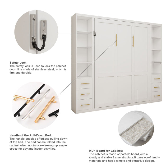 Multifunctional Vertical Murphy Wall Bed