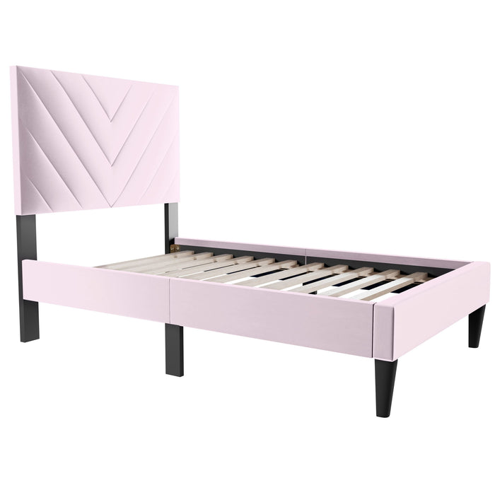 Bed Set With Adjustable Headboard