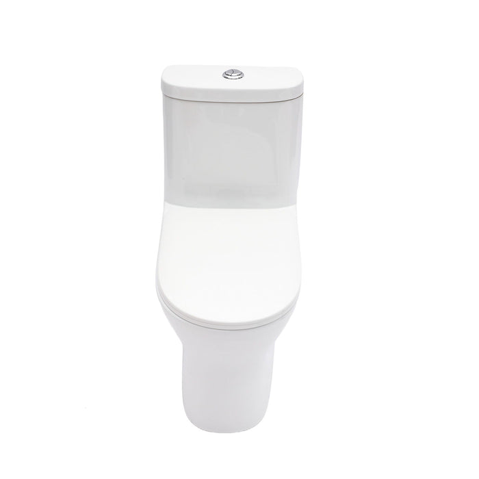 1 Piece Toilet For Bathroom, Dual Flush 1.22/1.6 Gpf, Soft Closing Seat - White