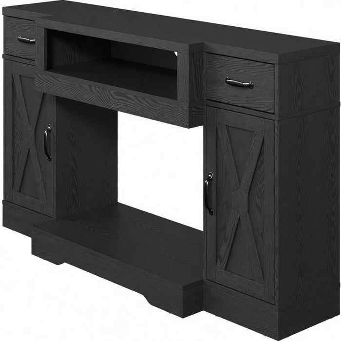 TV Stand With Adjustable Shelves & Double Doors