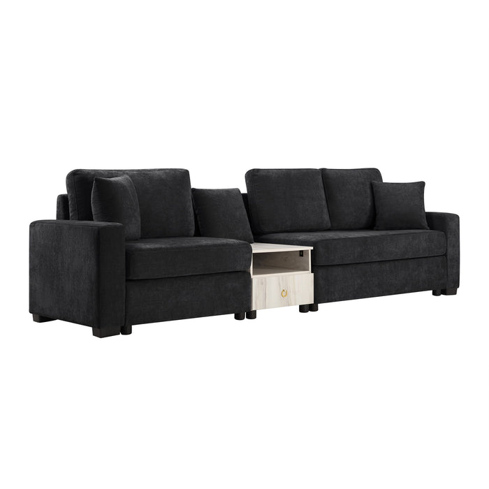 Modular Sofa Couch With Storage Armrest And Center Console